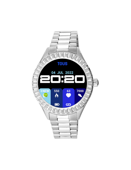 Reloj smartwatch con brazalete de acero T-Bear Connect...